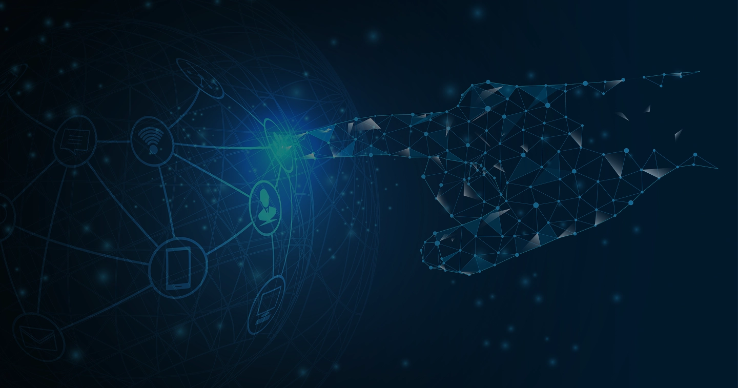 Bakgrundsgrafik av Trade Edge AI kontaktsida